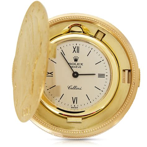 rolex gold coin pocket watch|rolex pocket watch for men.